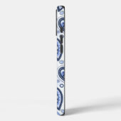 Blue Paisley Pattern Case-Mate iPhone Hülle (Rückseite / Links)