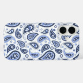 Blue Paisley Pattern Case-Mate iPhone Hülle (Rückseite (Horizontal))