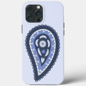Blue Paisley Pattern Case-Mate iPhone Hülle (Rückseite)