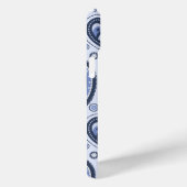 Blue Paisley Pattern Case-Mate iPhone Hülle (Rückseite / Rechts)