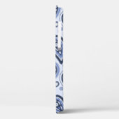 Blue Paisley Pattern Case-Mate iPhone Hülle (Rückseite / Links)
