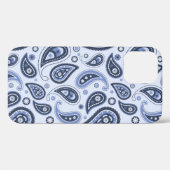 Blue Paisley Pattern Case-Mate iPhone Hülle (Rückseite (Horizontal))
