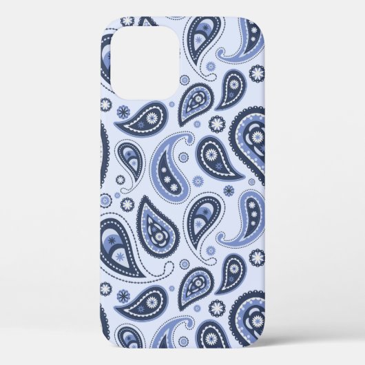 Blue Paisley Pattern Case-Mate iPhone Hülle (Rückseite)