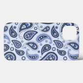 Blue Paisley Pattern Case-Mate iPhone Hülle (Rückseite (Horizontal))