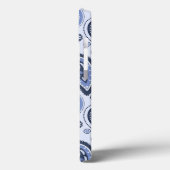Blue Paisley Pattern Case-Mate iPhone Hülle (Rückseite / Links)