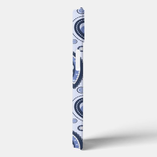 Blue Paisley Pattern Case-Mate iPhone Hülle (Rückseite / Rechts)
