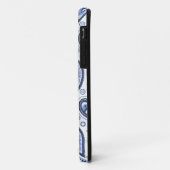 Blue Paisley Pattern Case-Mate iPhone Hülle (Hinten/Links)