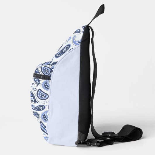 Blue Paisley Pattern Crossbody Bag (Rechts)