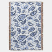 Blue Paisley Pattern Decke (Vorderseite Vertikal)