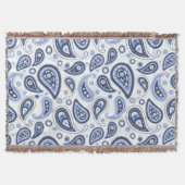 Blue Paisley Pattern Decke (Vorderseite)
