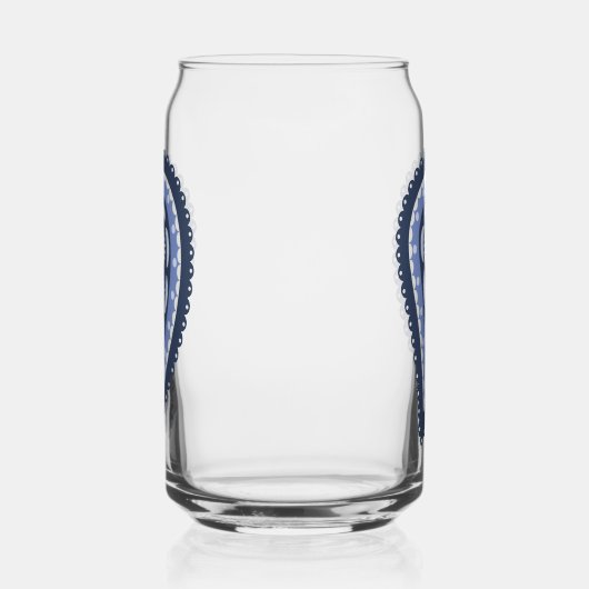 Blue Paisley Pattern Dosenglas (Rechts)