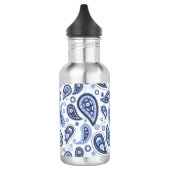 Blue Paisley Pattern Edelstahlflasche (Links)