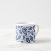 Blue Paisley Pattern Espressotasse (Vorderseite Rechts)