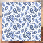 Blue Paisley Pattern Fensteraufkleber (Blatt 2)