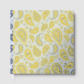 Blue Paisley Pattern Gästebuch (Vorderseite)