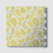 Blue Paisley Pattern Gästebuch (Rückseite)