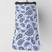 Blue Paisley Pattern Golf Headcover (Rotieren 90)