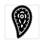 Blue Paisley Pattern Gummistempel (Prägung)