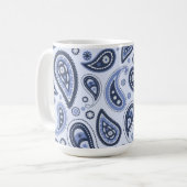 Blue Paisley Pattern Kaffeetasse (Vorderseite Links)