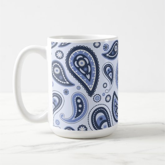 Blue Paisley Pattern Kaffeetasse (Links)