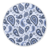 Blue Paisley Pattern Keramikknauf (Vorderseite)