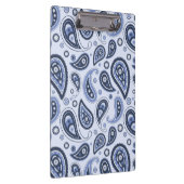 Blue Paisley Pattern Klemmbrett (Rechts)