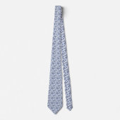 Blue Paisley Pattern Krawatte (Vorderseite)