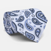 Blue Paisley Pattern Krawatte (Gerollt)