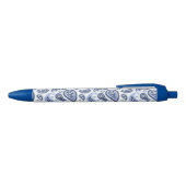 Blue Paisley Pattern Kugelschreiber (Oberseite)