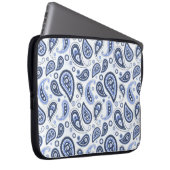 Blue Paisley Pattern Laptopschutzhülle (Vorne Rechts)