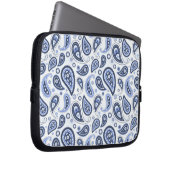 Blue Paisley Pattern Laptopschutzhülle (Vorne Rechts)