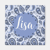 Blue Paisley Pattern