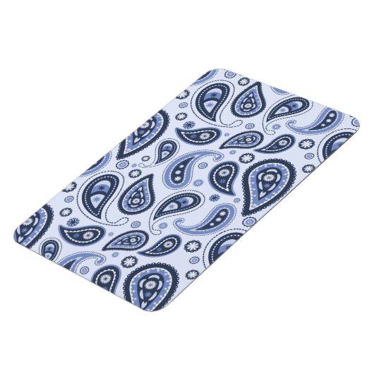 Blue Paisley Pattern Magnet (Linke Seite)
