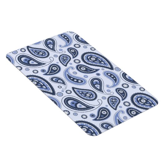 Blue Paisley Pattern Magnet (Rechte Seite)