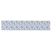 Blue Paisley Pattern Mittelgroßer Tischläufer (Horizontal)