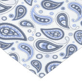 Blue Paisley Pattern Mittelgroßer Tischläufer (Ecke)