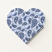 Blue Paisley Pattern Notizblock (Rückseite)