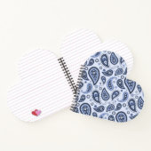 Blue Paisley Pattern Notizblock (Innenseite)