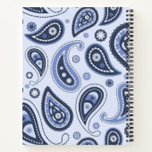 Blue Paisley Pattern Notizblock (Rückseite)