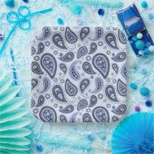 Blue Paisley Pattern Pappteller (Party)
