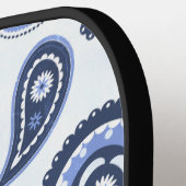Blue Paisley Pattern Pickleball Schläger (Linke Seite)