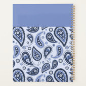 Blue Paisley Pattern Planer (Rückseite)