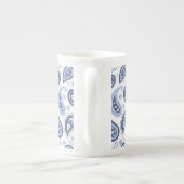 Blue Paisley Pattern Porzellantasse (Rückseite)