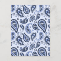 Blue Paisley Pattern