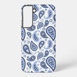 Blue Paisley Pattern Samsung Galaxy Hülle