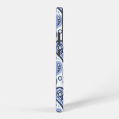 Blue Paisley Pattern Samsung Galaxy Hülle (Rechte Seite)