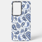 Blue Paisley Pattern Samsung Galaxy Hülle (Rückseite)