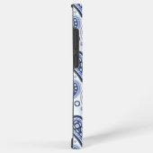Blue Paisley Pattern Samsung Galaxy Hülle (Rechte Seite)