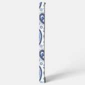 Blue Paisley Pattern Samsung Galaxy Hülle (Linke Seite)