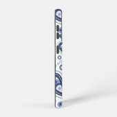 Blue Paisley Pattern Samsung Galaxy Hülle (Rechte Seite)